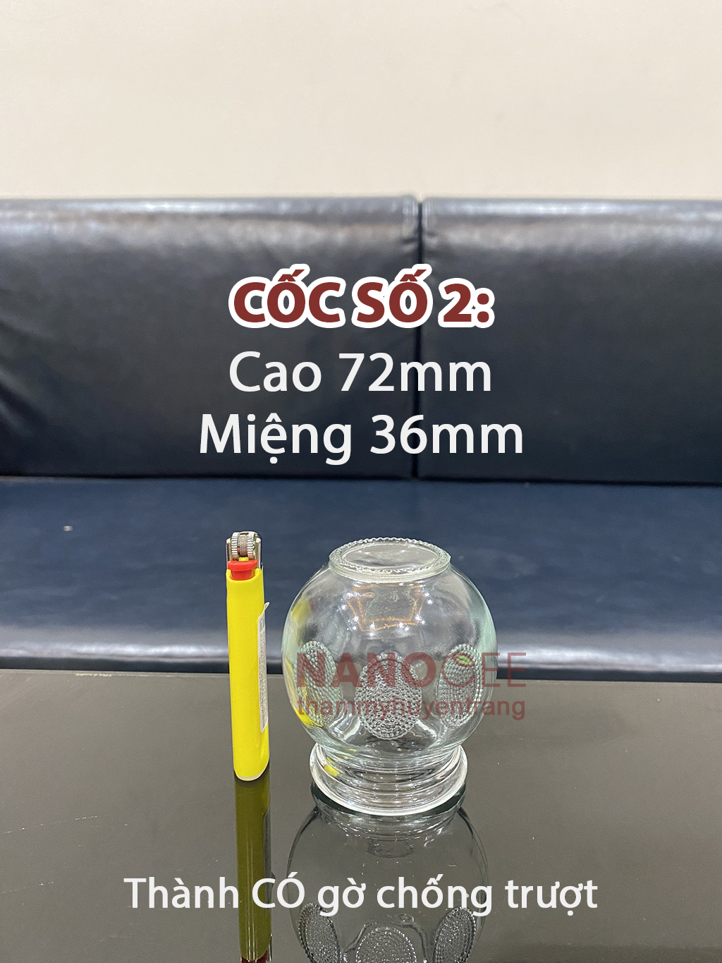 Bộ 12 Cốc Giác Hơi Thủy Tinh Dùng Lửa – Combo Tiện Dụng Cho Spa Dưỡng Sinh