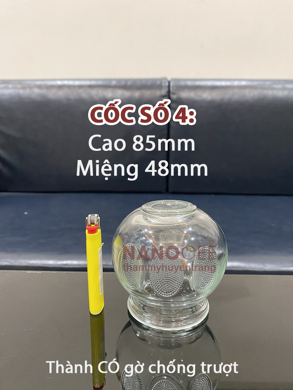 Bộ 12 Cốc Giác Hơi Thủy Tinh Dùng Lửa – Combo Tiện Dụng Cho Spa Dưỡng Sinh