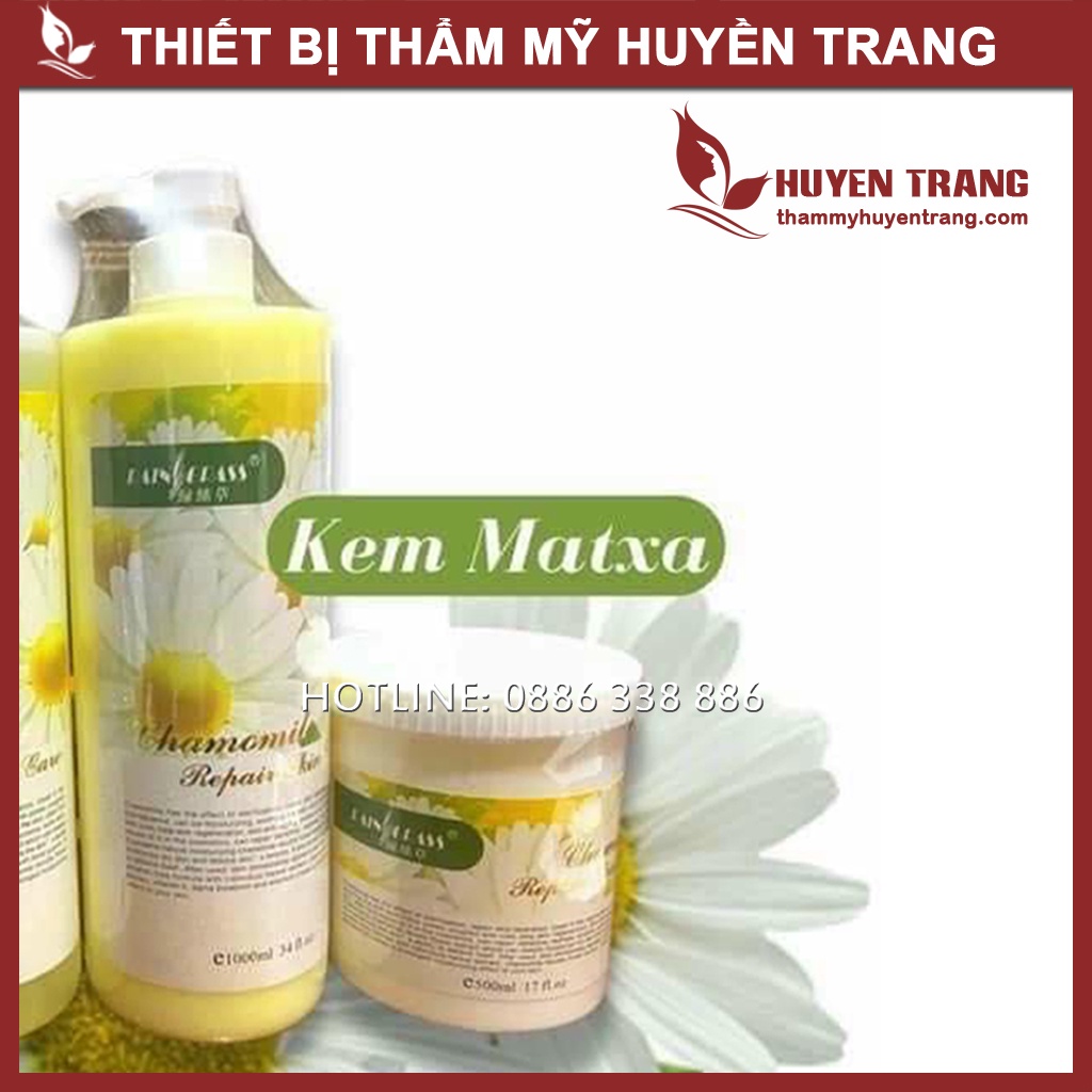 Kem Mát Xa Mặt Cho Spa HOA CÚC Matxa Mặt, Trơn Tay, Mùi Thơm, Chuyên Massage Cho Da Dầu NANOCEE