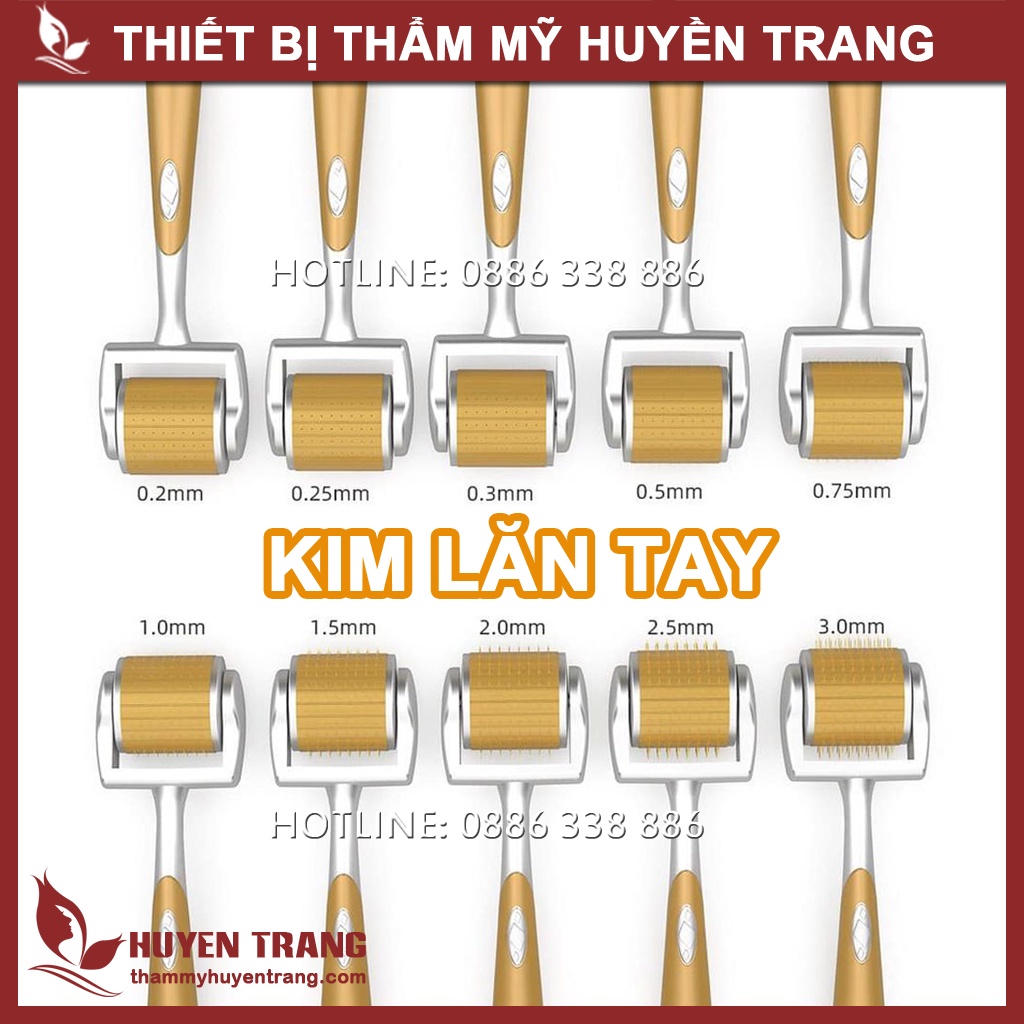 Kim Lăn Tay ZGTS Cây Lăn Kim Đi Tế Bào Gốc Sẹo Rỗ Thâm, Đưa Dưỡng Chất Vào Da - Thẩm Mỹ Huyền Trang NANOCEE