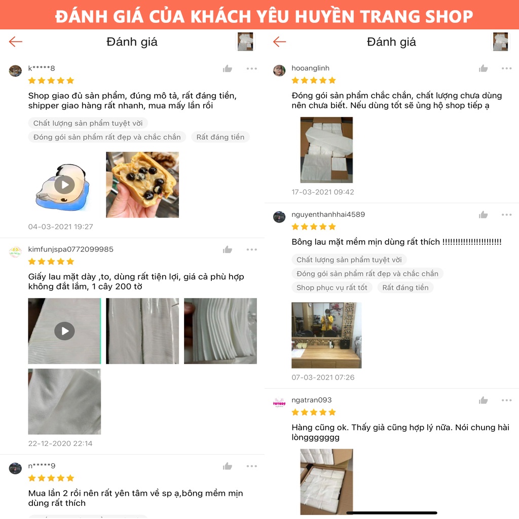 Khăn khô đa năng 500g
