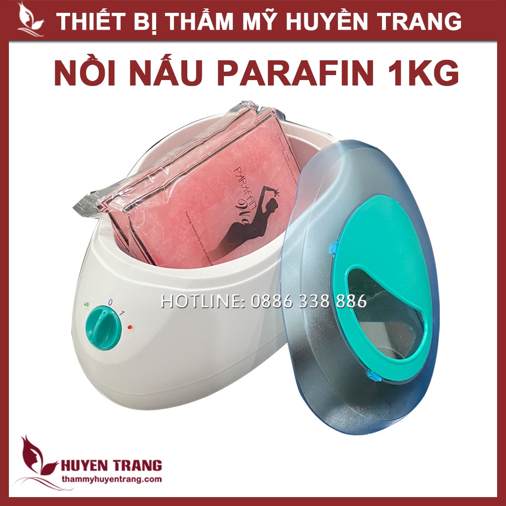 Nồi Nấu Parafin 1KG Nắp Xanh Ủ Chân Tay Mềm Mại, Căng Mịn, Giữ Ẩm Cho Da Tránh Khô Ráp, Nứt Nẻ NANOCEE