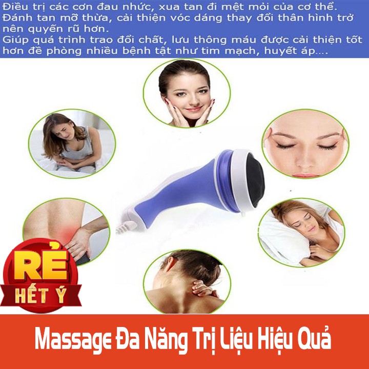 Máy Đánh Tan Mỡ Bụng Mini Cầm Tay RELAX TONE 5 Đầu Matxa Bảo Hành 12 Tháng - Thẩm Mỹ Huyền Trang NANOCEE