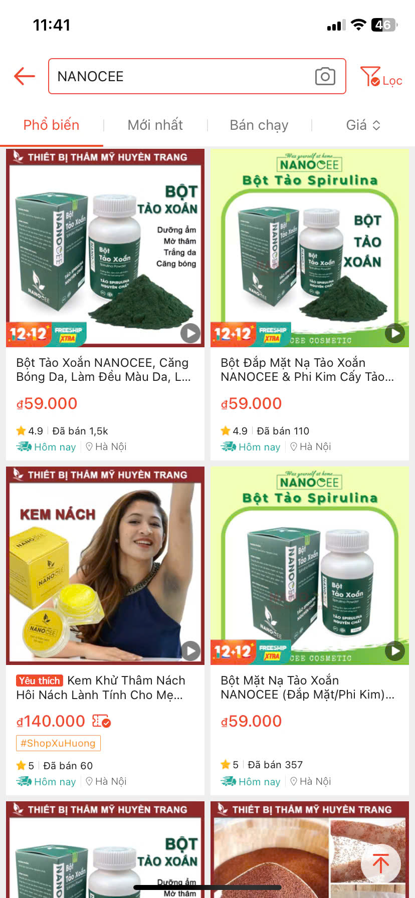 Tảo Cốm Spirulina Nanocee (Tảo Xoắn) Tăng độ săn chắc và đàn hồi, tái tạo làn da
