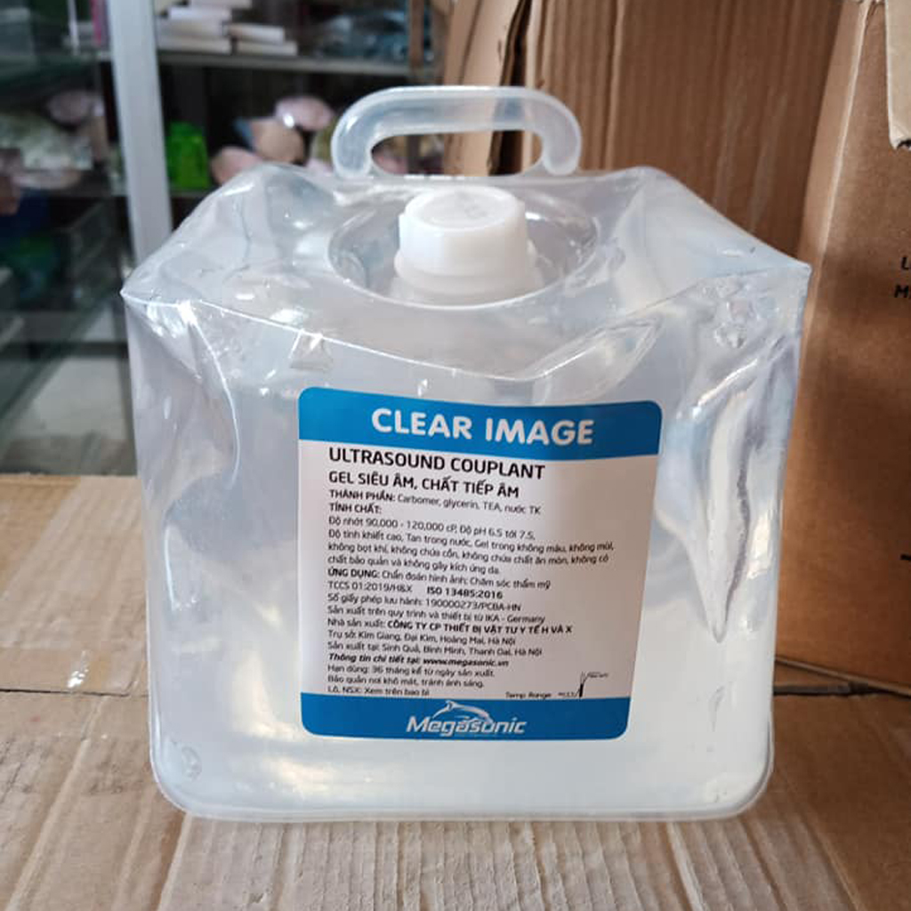 Gel Triệt Lông Megasonic 5 Lít – Gel Siêu Âm Truyền Dẫn Cho Spa