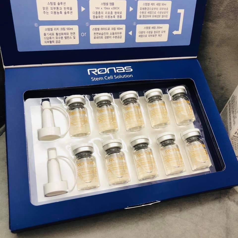​​​​​​​Tế Bào Gốc Ronas Stem Cell Solution 5ml x 10 – Dưỡng Da