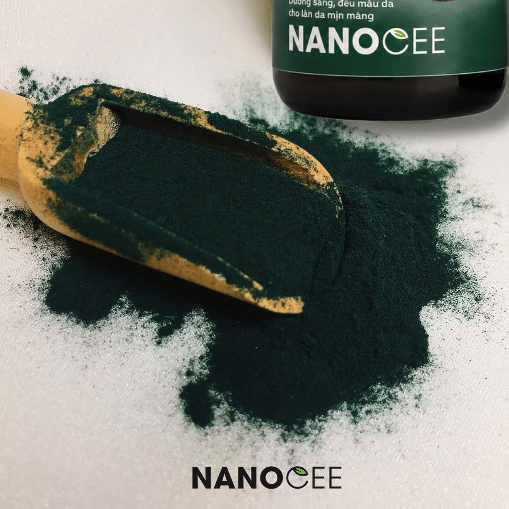 Bột Tảo Xoắn Spirulina Platensis Powder Nanocee 100g | Mặt Nạ Chăm Sóc Da