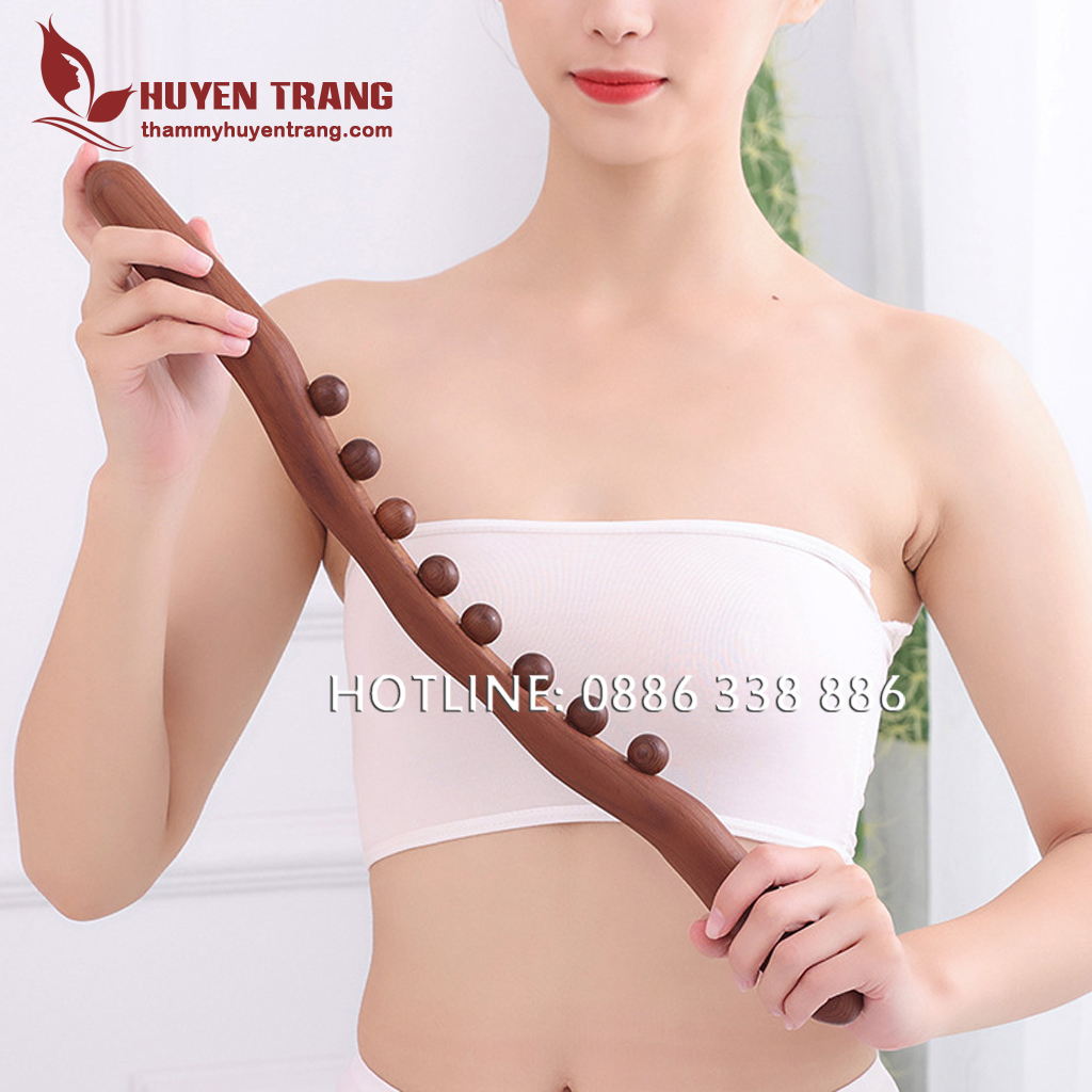 Gậy Gỗ Đánh Tan Mỡ Bụng, Massage Body Đả Thông Kinh Lạc, Gậy Gỗ Giảm Béo Dùng Trong Spa Dưỡng Sinh