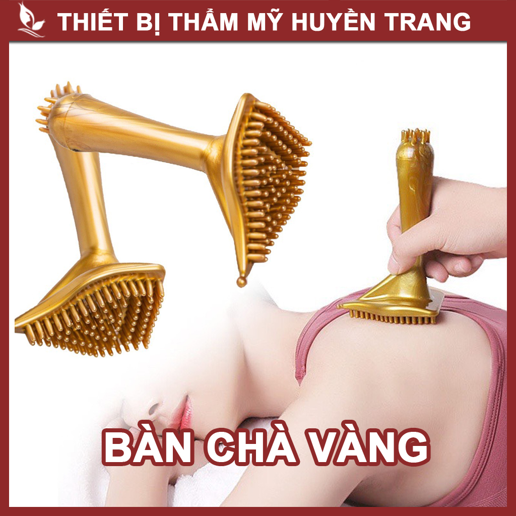 Bàn Chà Tam Giác Vàng Massage Đả Thông Kinh Lạc Dùng Trong Spa Đông Y Huyền Trang NANOCEE