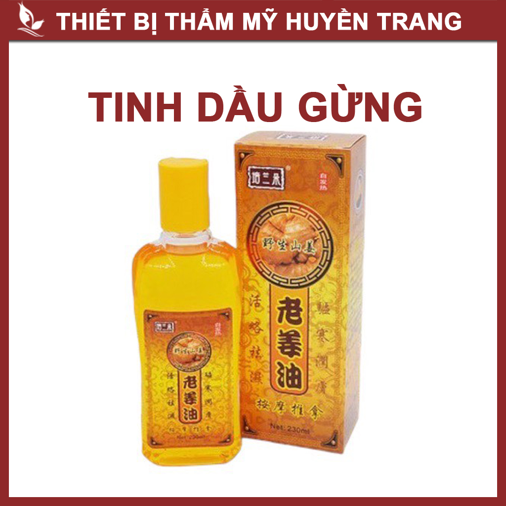 Tinh Dầu Gừng Nóng Massage Body 230ml, Đả Thông Kinh Lạc, Giảm Béo Spa Dưỡng Sinh Đông Y