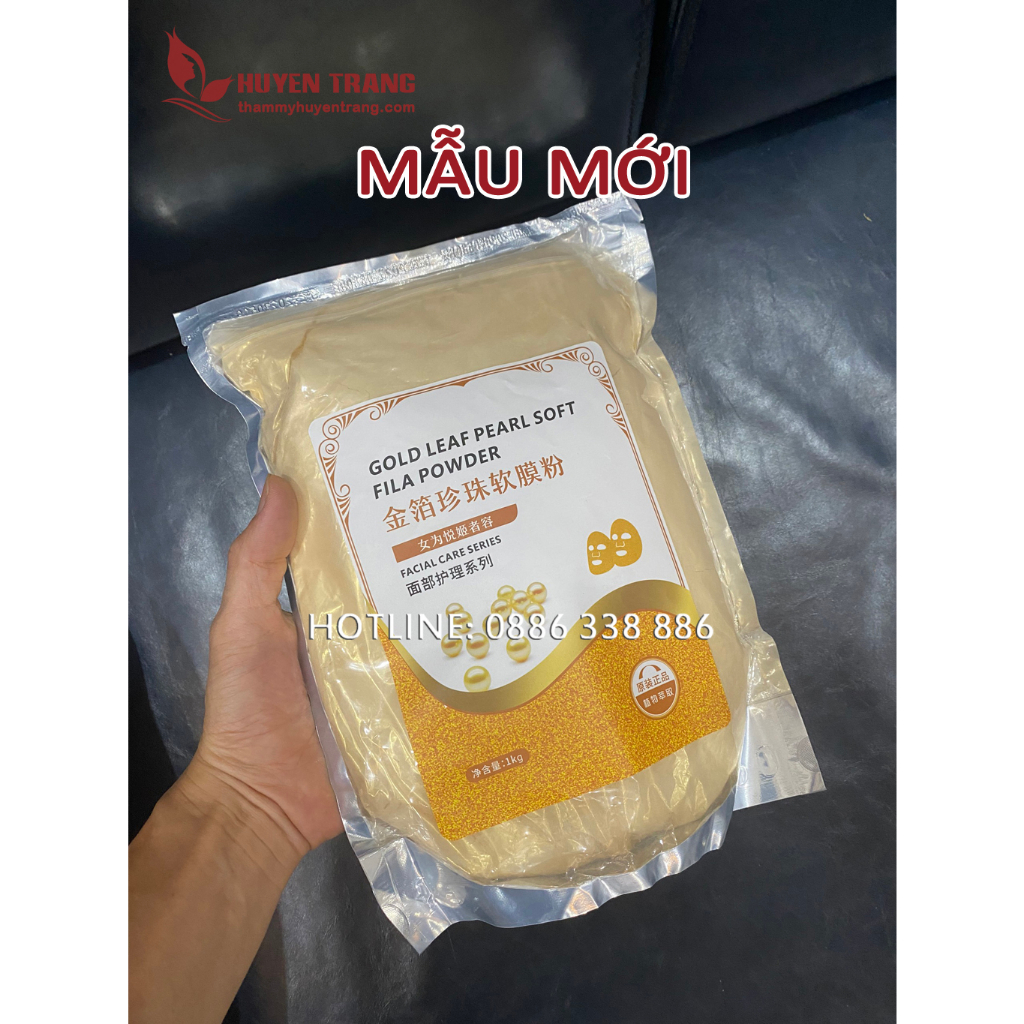 Bột Mặt Nạ Ngọc Trai Lá Vàng GOLDEN MASK - Thẩm Mỹ Huyền Trang NANOCEE