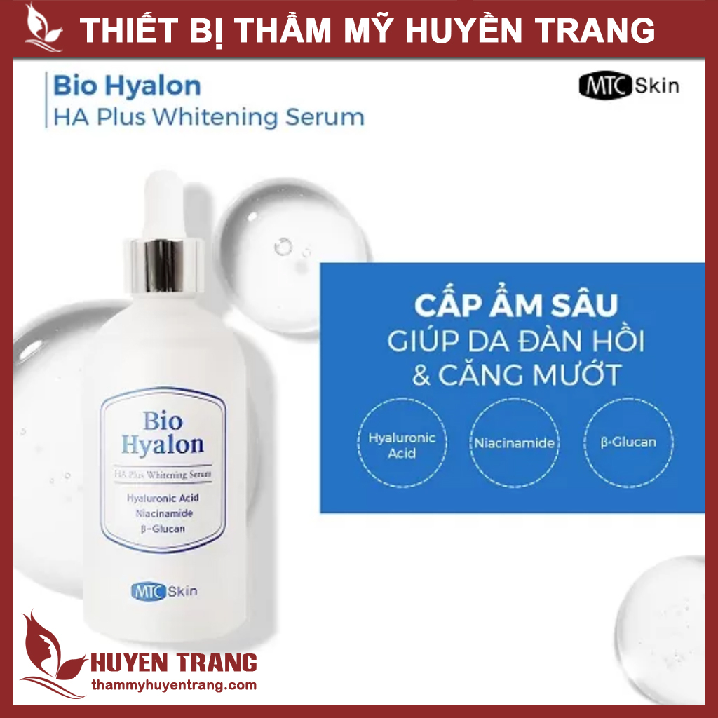 Serum HA MTC Skin (MẪU MỚI) Tinh Chất Cấp Ẩm Và Dưỡng Trắng Da - Thẩm Mỹ Huyền Trang NANOCEE