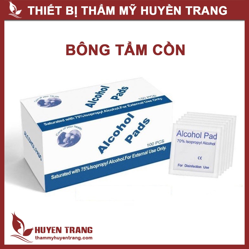 Miếng Bông Gạc Tẩm Cồn Tiệt Trùng Alcohol Pad