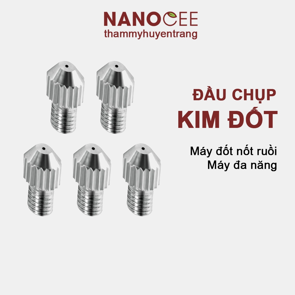 Kim Đốt Mụn, Kim Châm Cứu - Linh Kiện Máy Đa Năng 5in1 (hộp 100 cái) - Thẩm Mỹ Huyền Trang NANOCEE