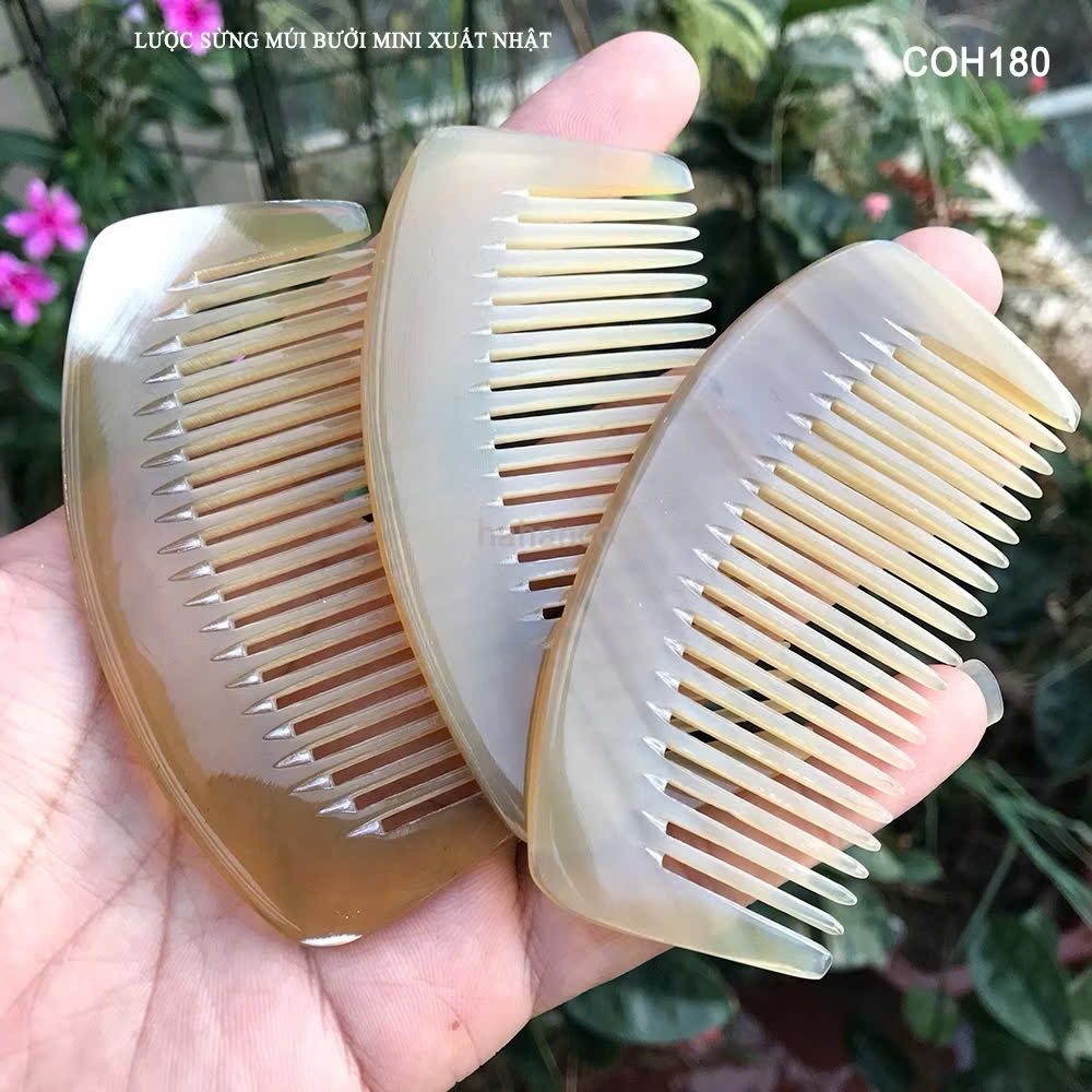 Lược sừng COH180 - hình múi bưởi XS-9cm