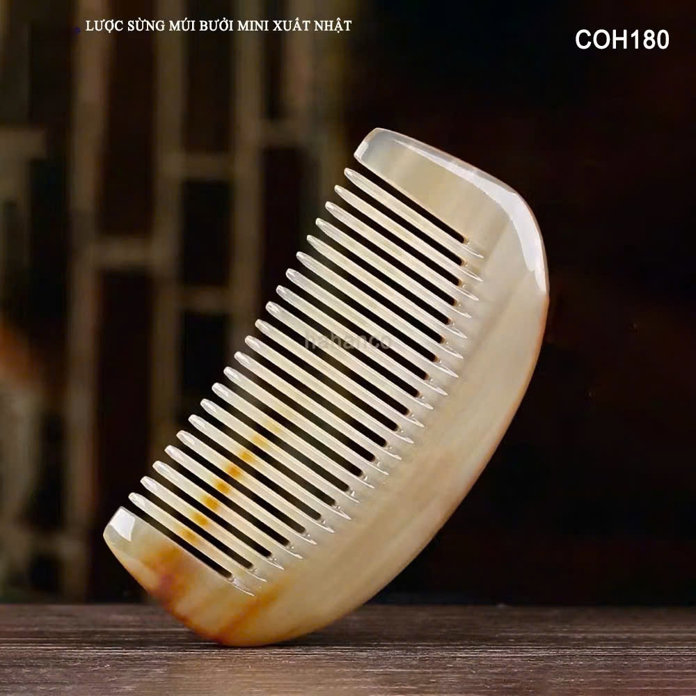 Lược sừng COH180 - hình múi bưởi XS-9cm