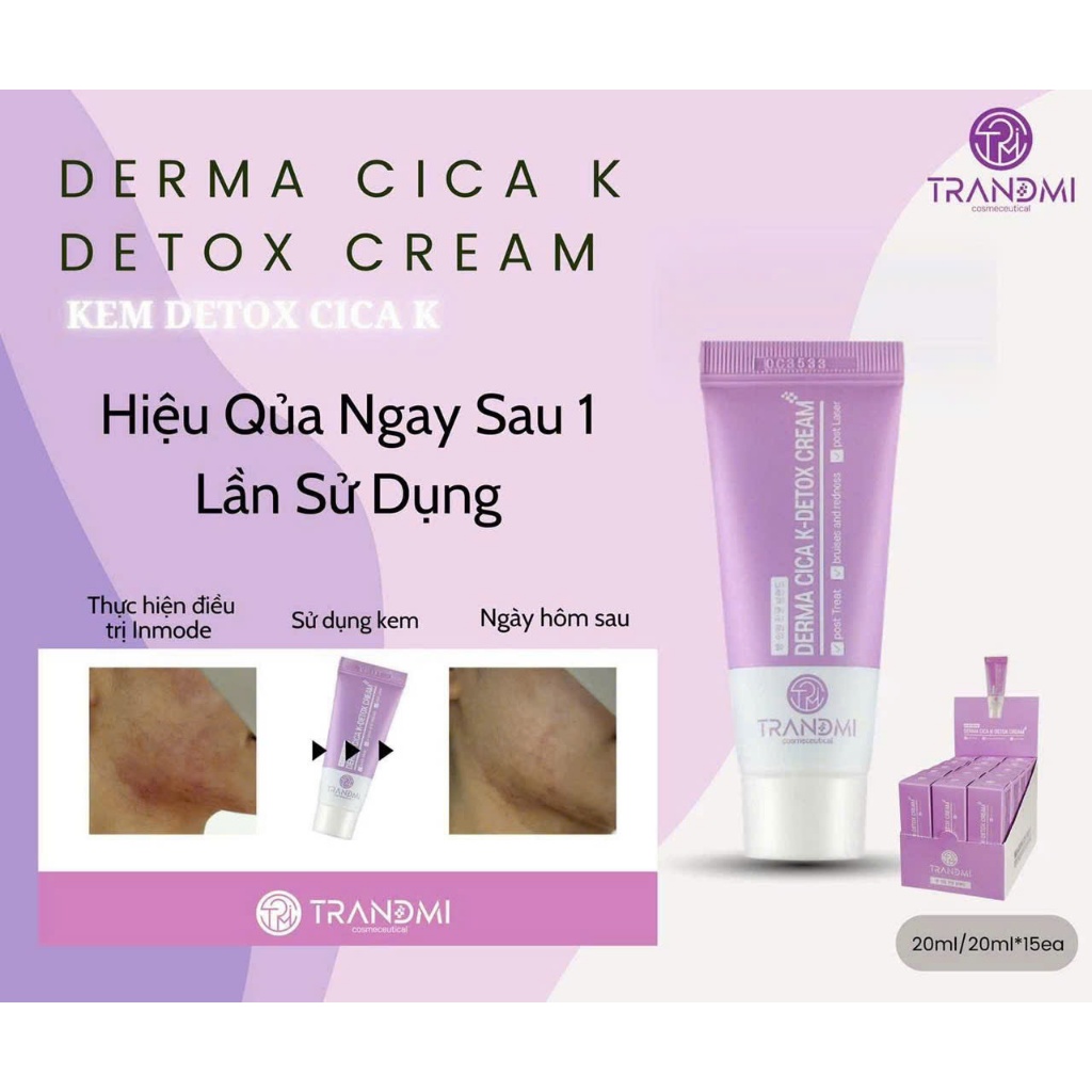 Kem dưỡng da Trandmi Derma Cica K - Detox Cream 20ml