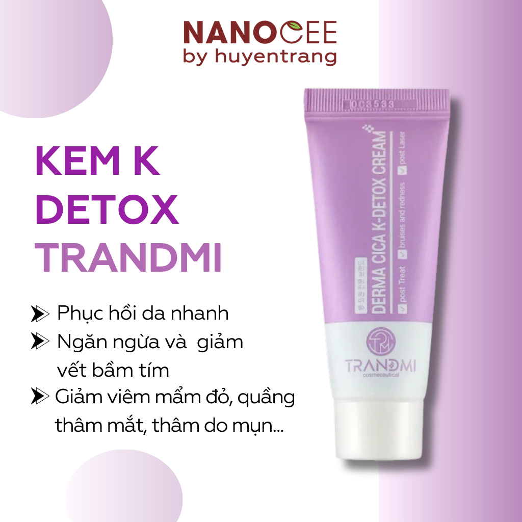 Kem dưỡng da Trandmi Derma Cica K - Detox Cream 20ml