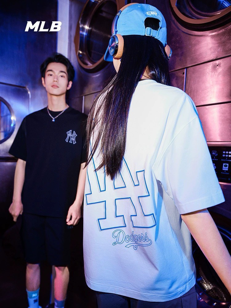 Áo Phông Unisex MLB _L.A & N.Y  size 45-80kg