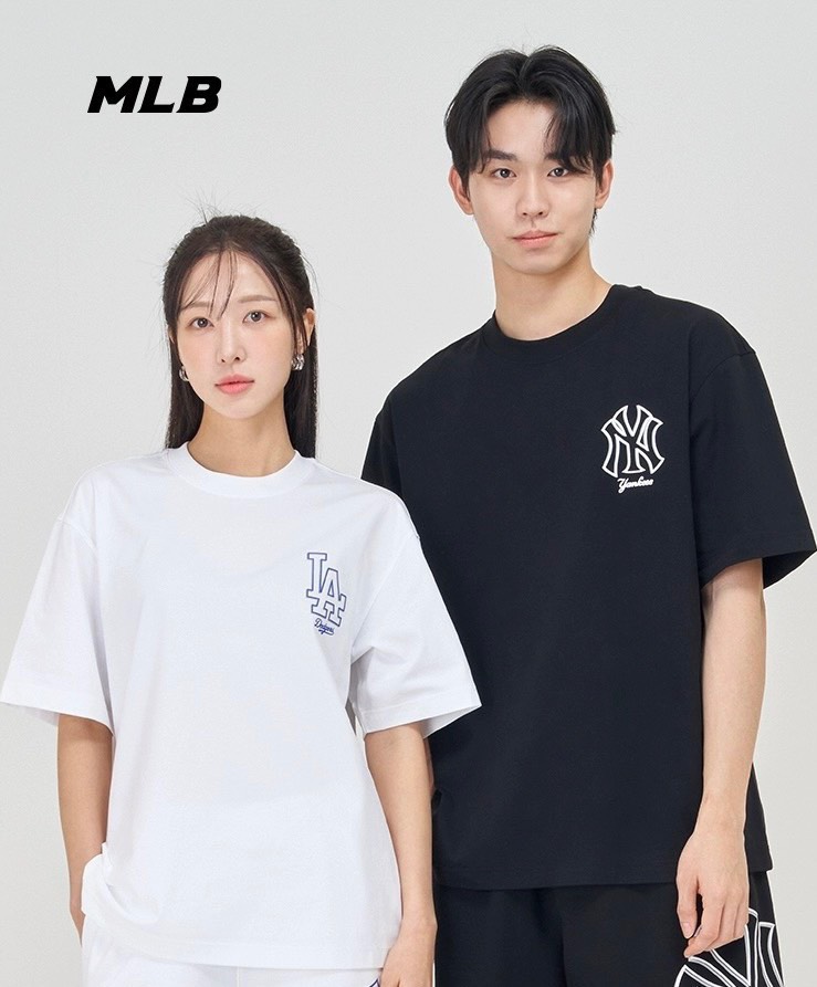 Áo Phông Unisex MLB _L.A & N.Y  size 45-80kg