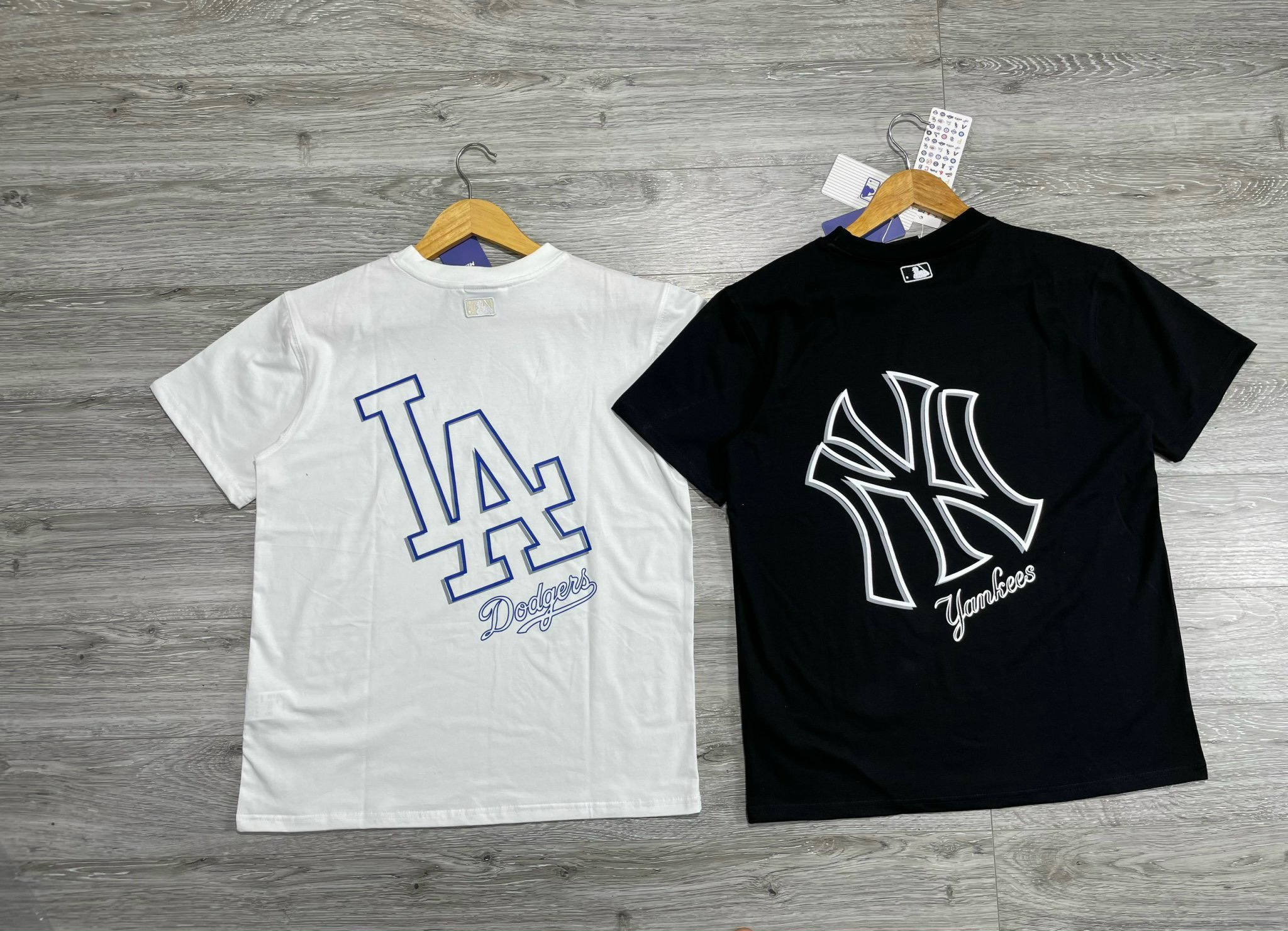 Áo Phông Unisex MLB _L.A & N.Y  size 45-80kg