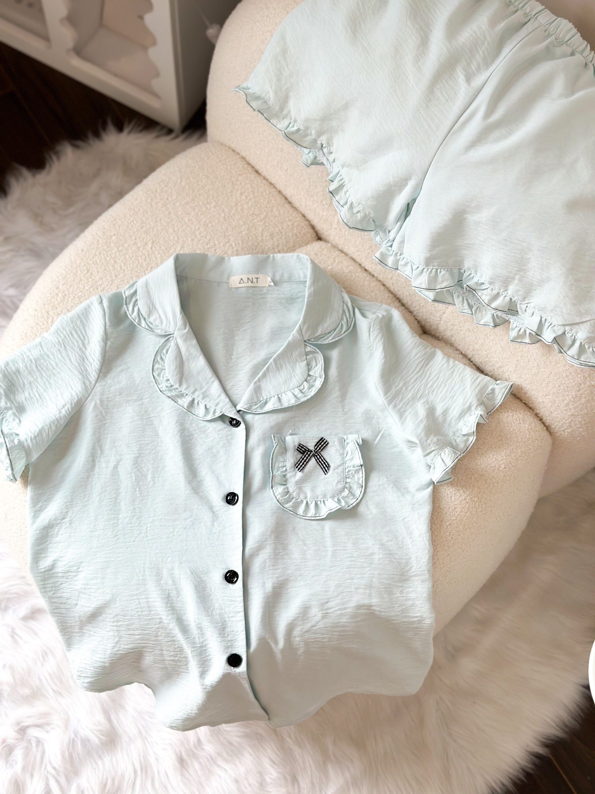 Bộ Pijama chất liệu thô đũi Nhật vải nhập khẩu siêu xinh yêu cho các nàng , từ 40-65kg , hàng thiết kế thương hiệu ANT_P04