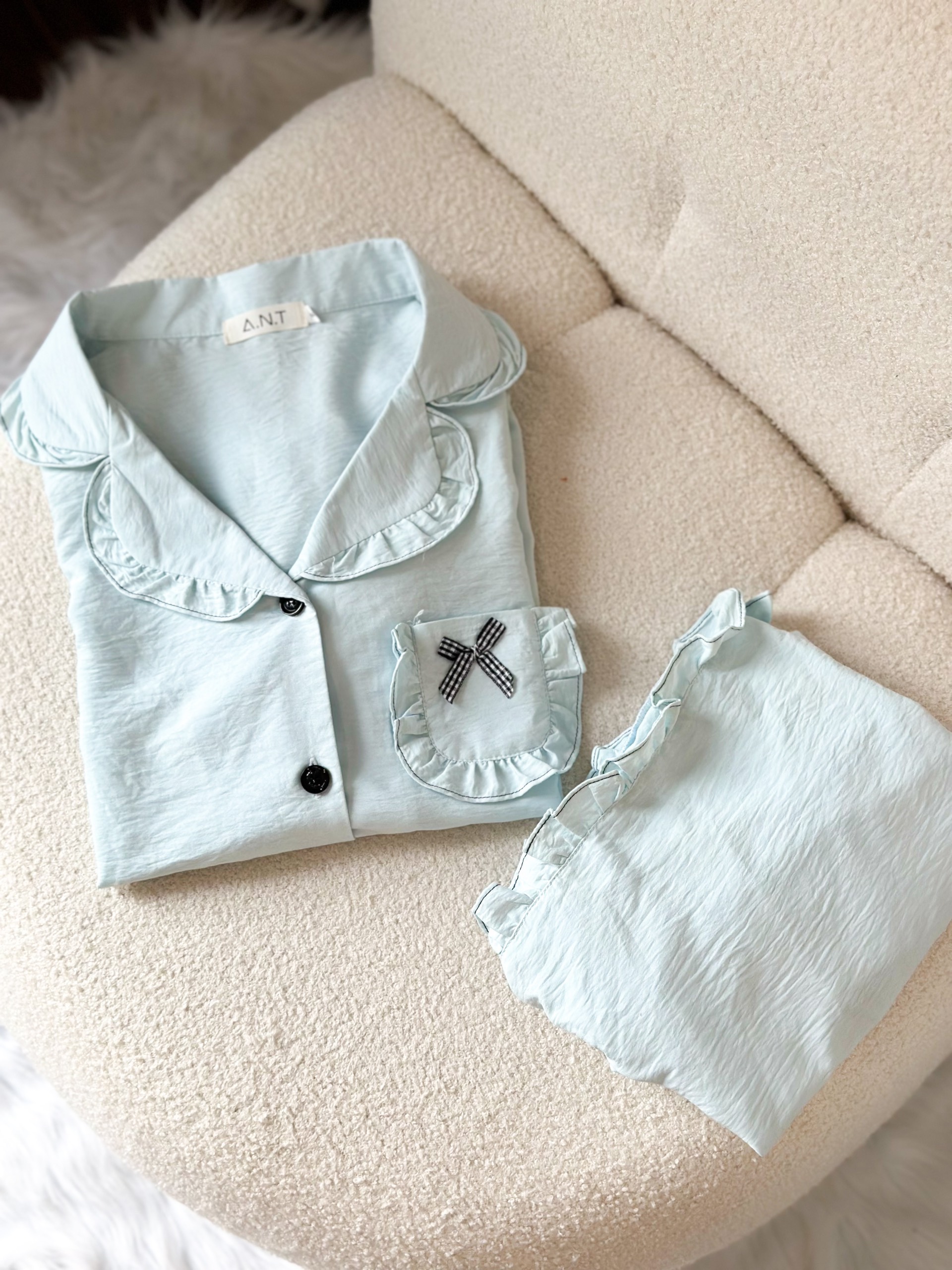 Bộ Pijama chất liệu thô đũi Nhật vải nhập khẩu siêu xinh yêu cho các nàng , từ 40-65kg , hàng thiết kế thương hiệu ANT_P04