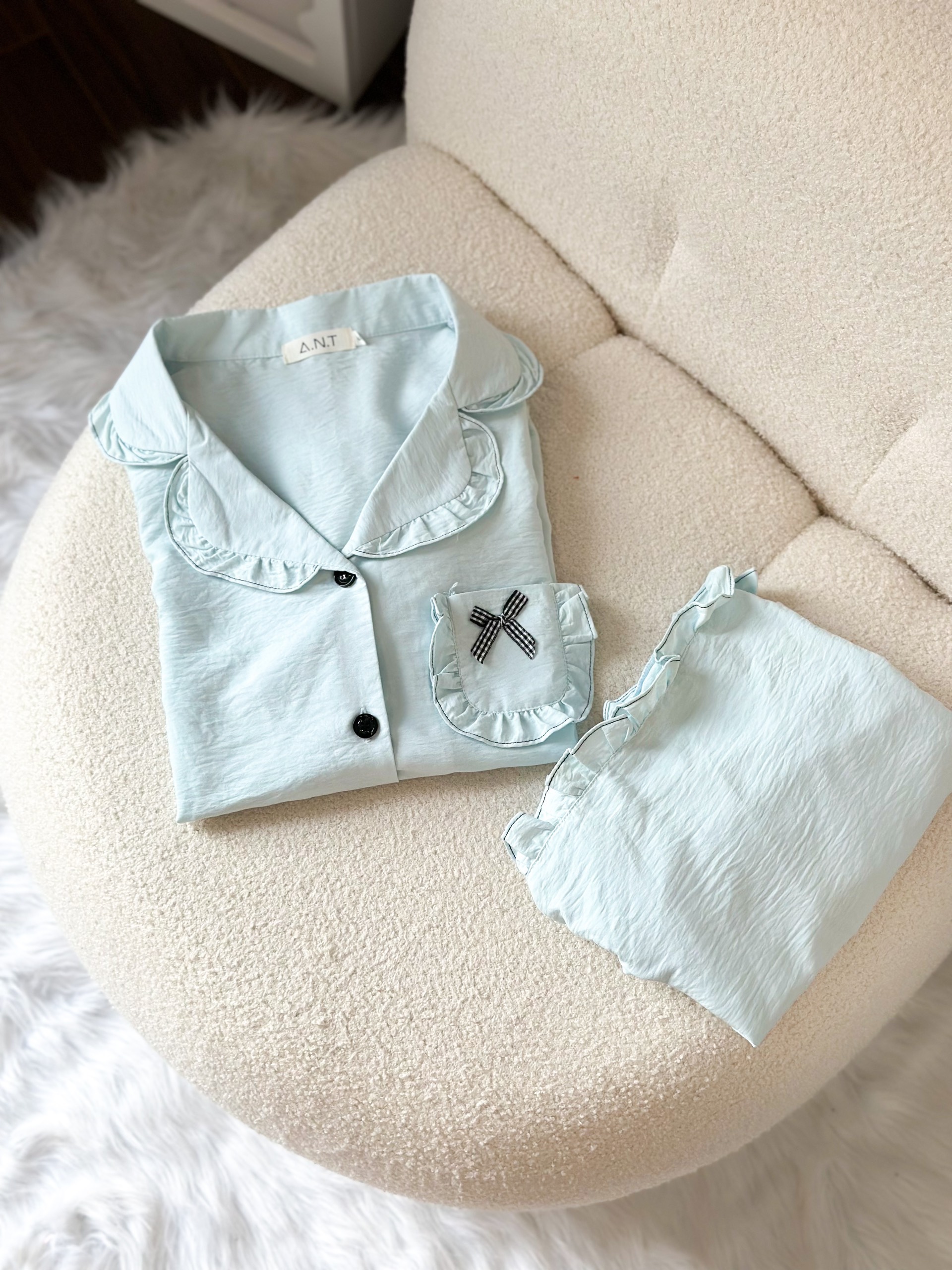 Bộ Pijama chất liệu thô đũi Nhật vải nhập khẩu siêu xinh yêu cho các nàng , từ 40-65kg , hàng thiết kế thương hiệu ANT_P04