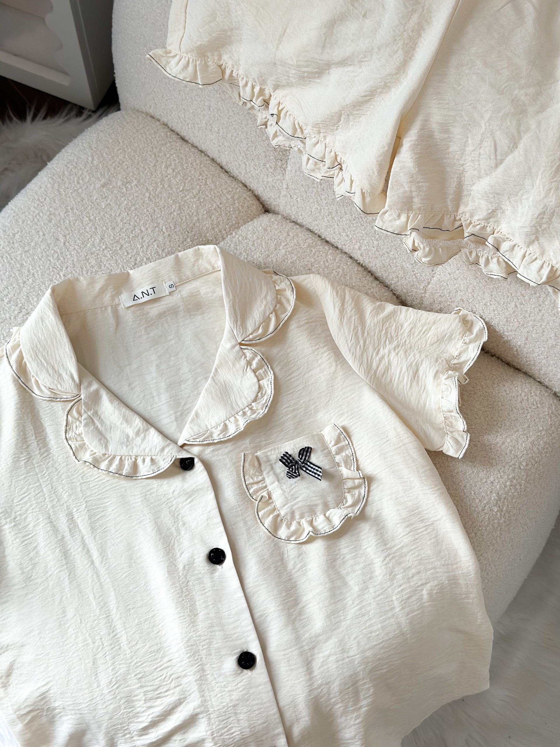 Bộ Pijama chất liệu thô đũi Nhật vải nhập khẩu siêu xinh yêu cho các nàng , từ 40-65kg , hàng thiết kế thương hiệu ANT_P05