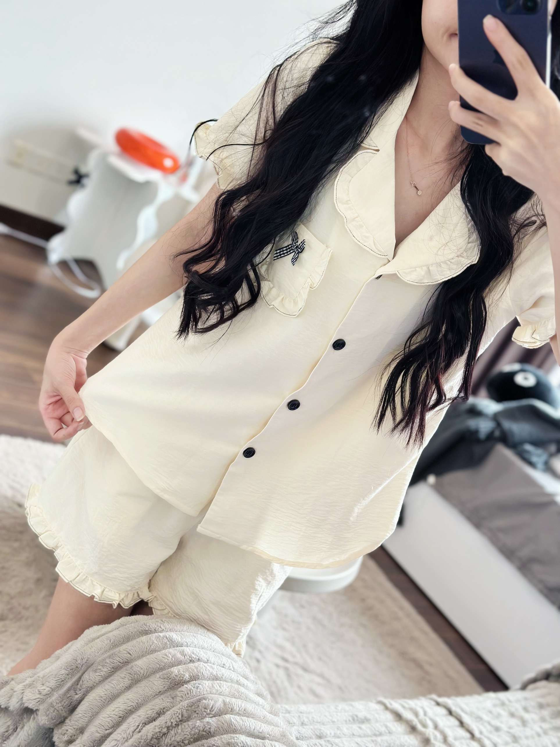 Bộ Pijama chất liệu thô đũi Nhật vải nhập khẩu siêu xinh yêu cho các nàng , từ 40-65kg , hàng thiết kế thương hiệu ANT_P05