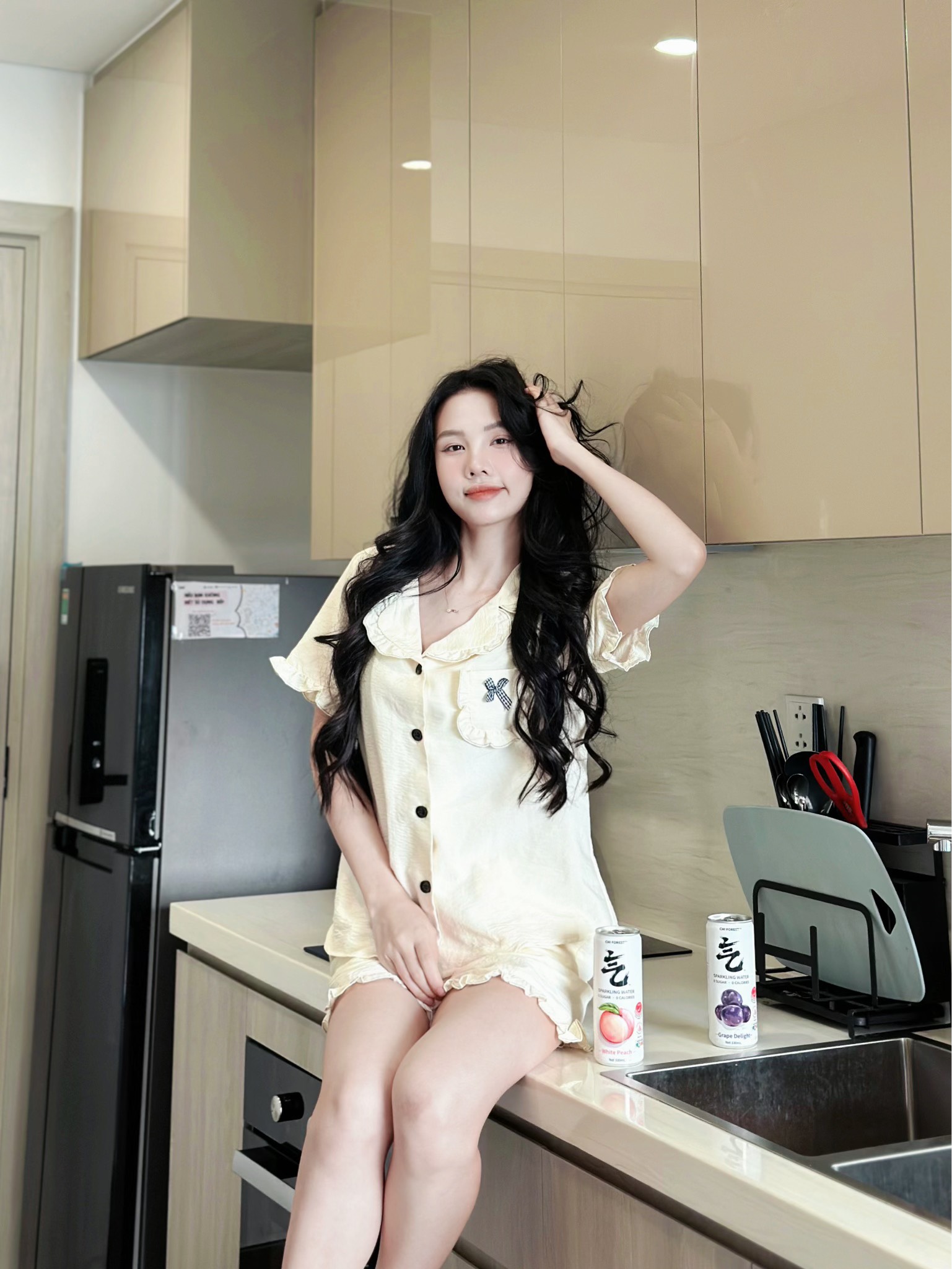 Bộ Pijama chất liệu thô đũi Nhật vải nhập khẩu siêu xinh yêu cho các nàng , từ 40-65kg , hàng thiết kế thương hiệu ANT_P05