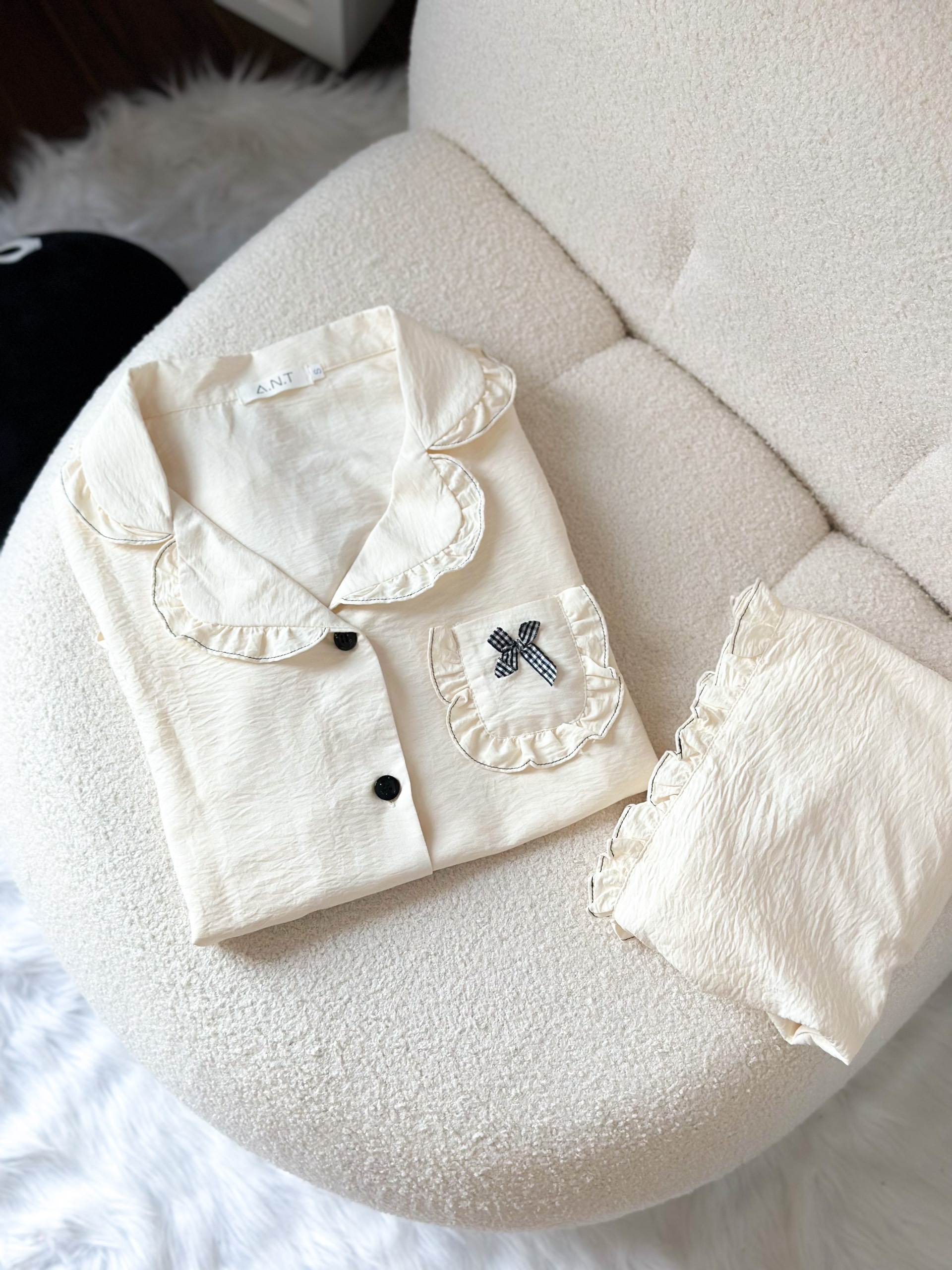 Bộ Pijama chất liệu thô đũi Nhật vải nhập khẩu siêu xinh yêu cho các nàng , từ 40-65kg , hàng thiết kế thương hiệu ANT_P05