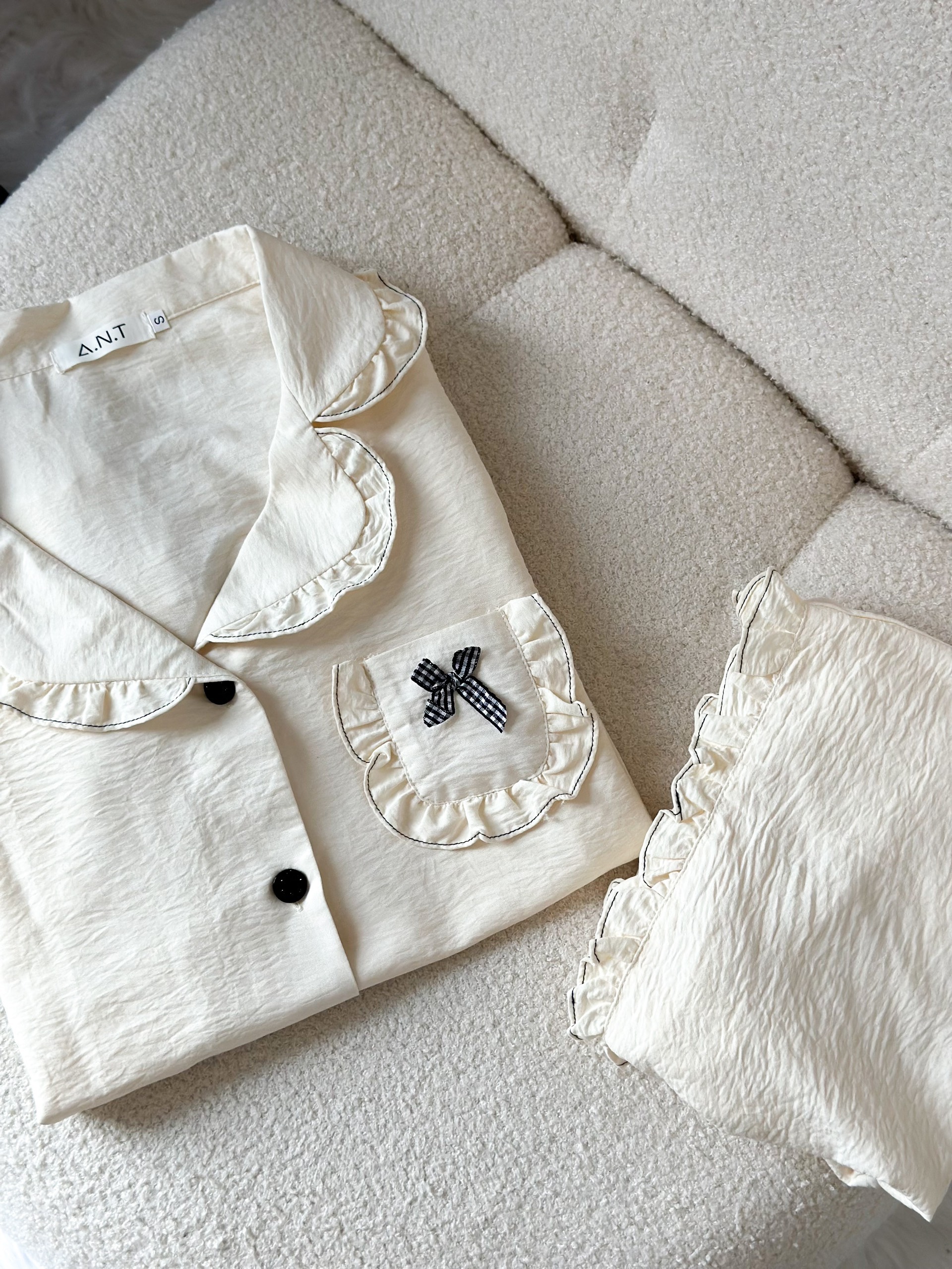 Bộ Pijama chất liệu thô đũi Nhật vải nhập khẩu siêu xinh yêu cho các nàng , từ 40-65kg , hàng thiết kế thương hiệu ANT_P05