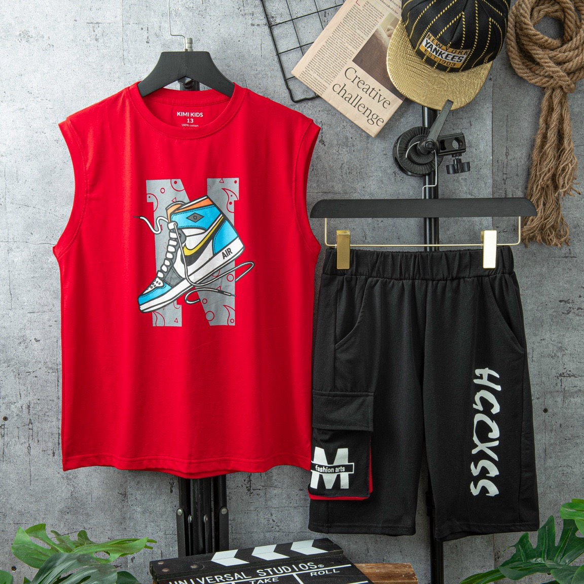 B22 - Bộ bé trai size đại mẫu Nike năng động cho bé từ 30-60kg