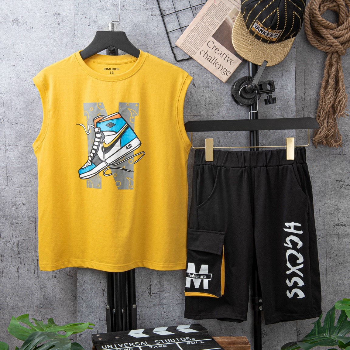 B22 - Bộ bé trai size đại mẫu Nike năng động cho bé từ 30-60kg
