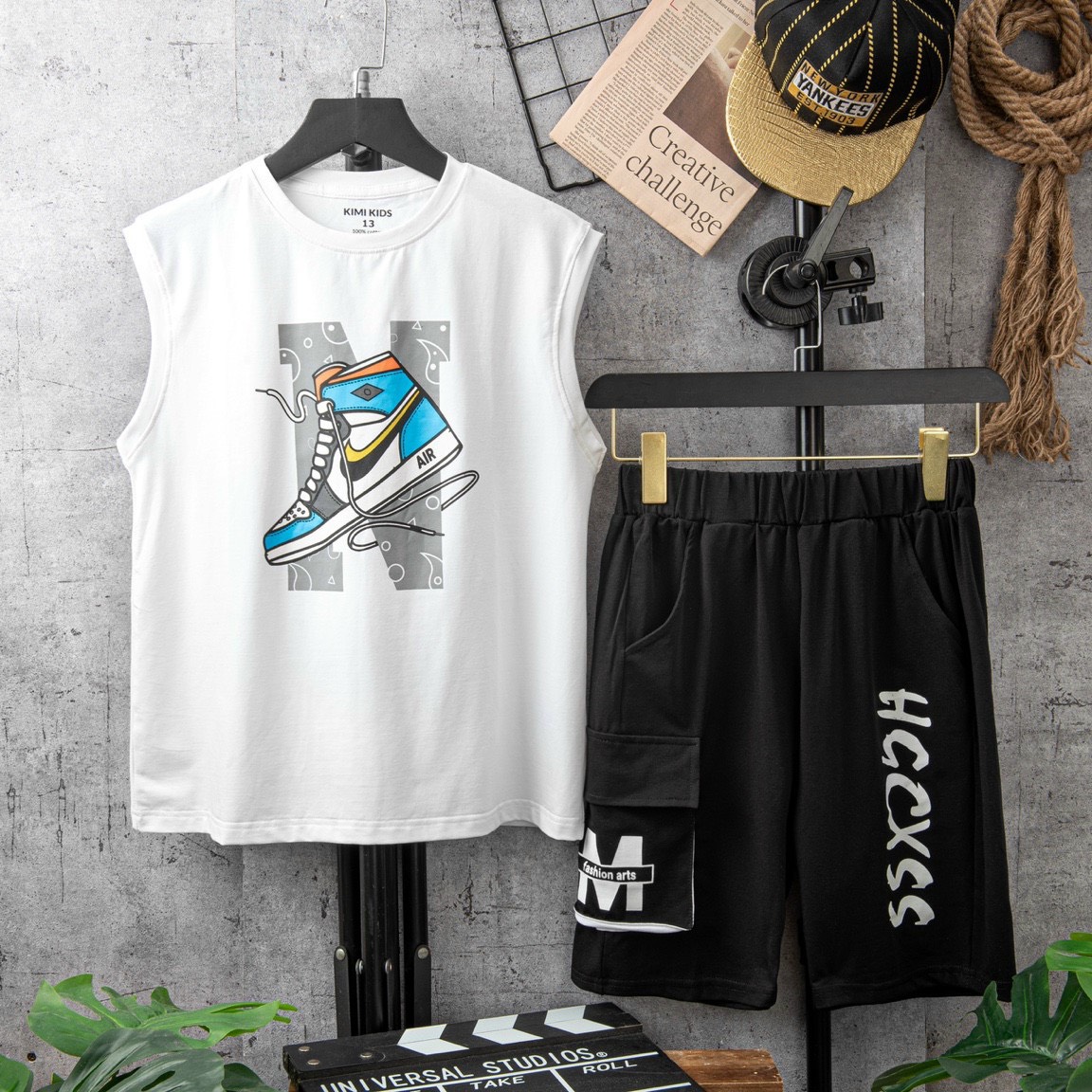 B22 - Bộ bé trai size đại mẫu Nike năng động cho bé từ 30-60kg