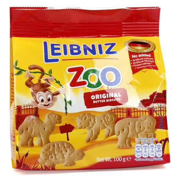 Bánh qui hình thú Bahlsen Zoo 100g
