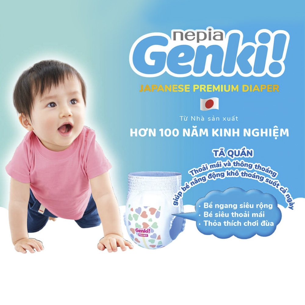 Bỉm tã quần Genki size XXL 26 miếng (13-25kg)