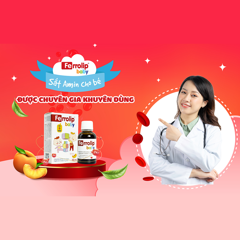 Sắt Hữu Cơ cho bé Ferrolip baby (30ml)