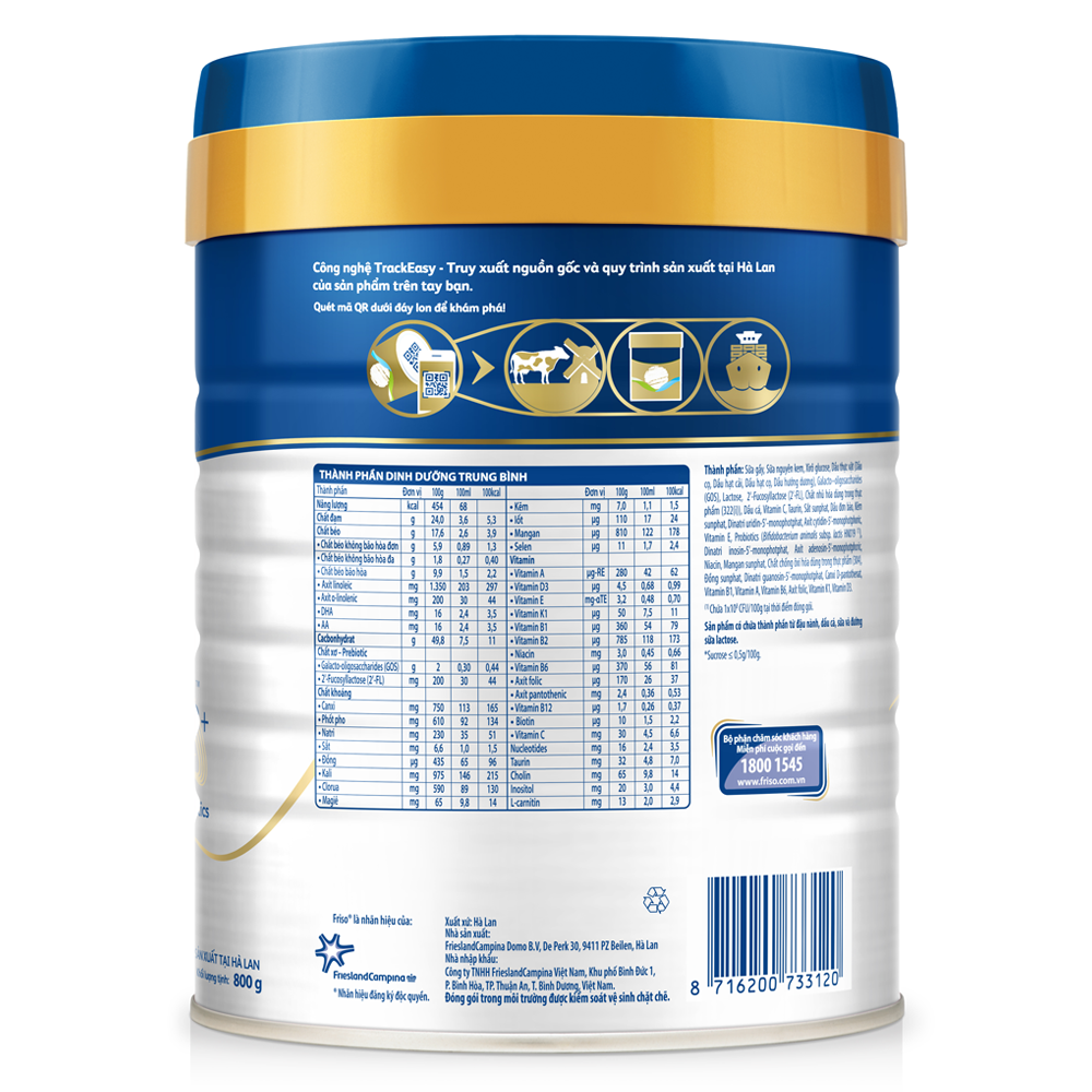Sữa Friso Gold Pro số 4 800g (trên 3 tuổi)