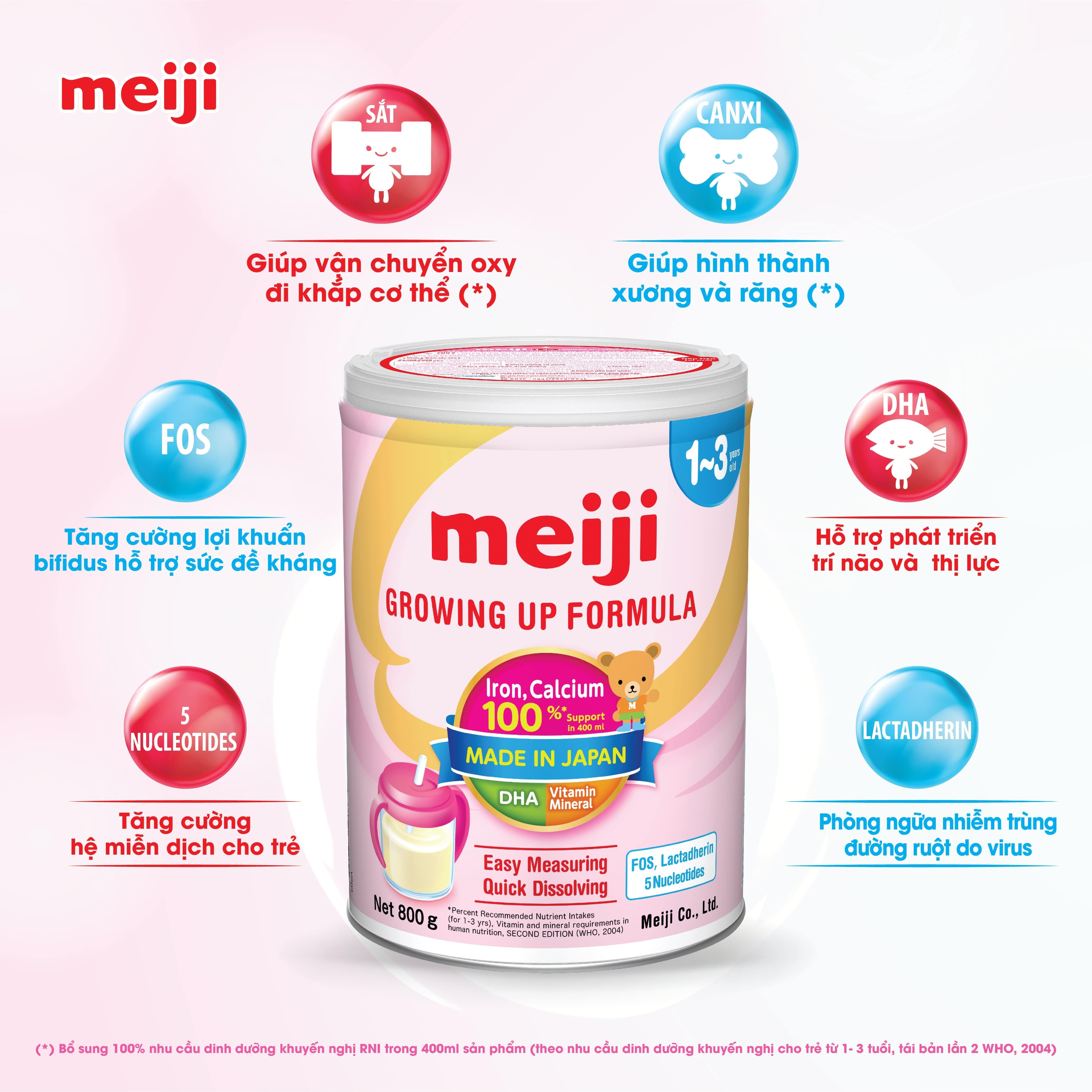 Sữa Meiji Growing up Formula 800g (12-36 tháng)