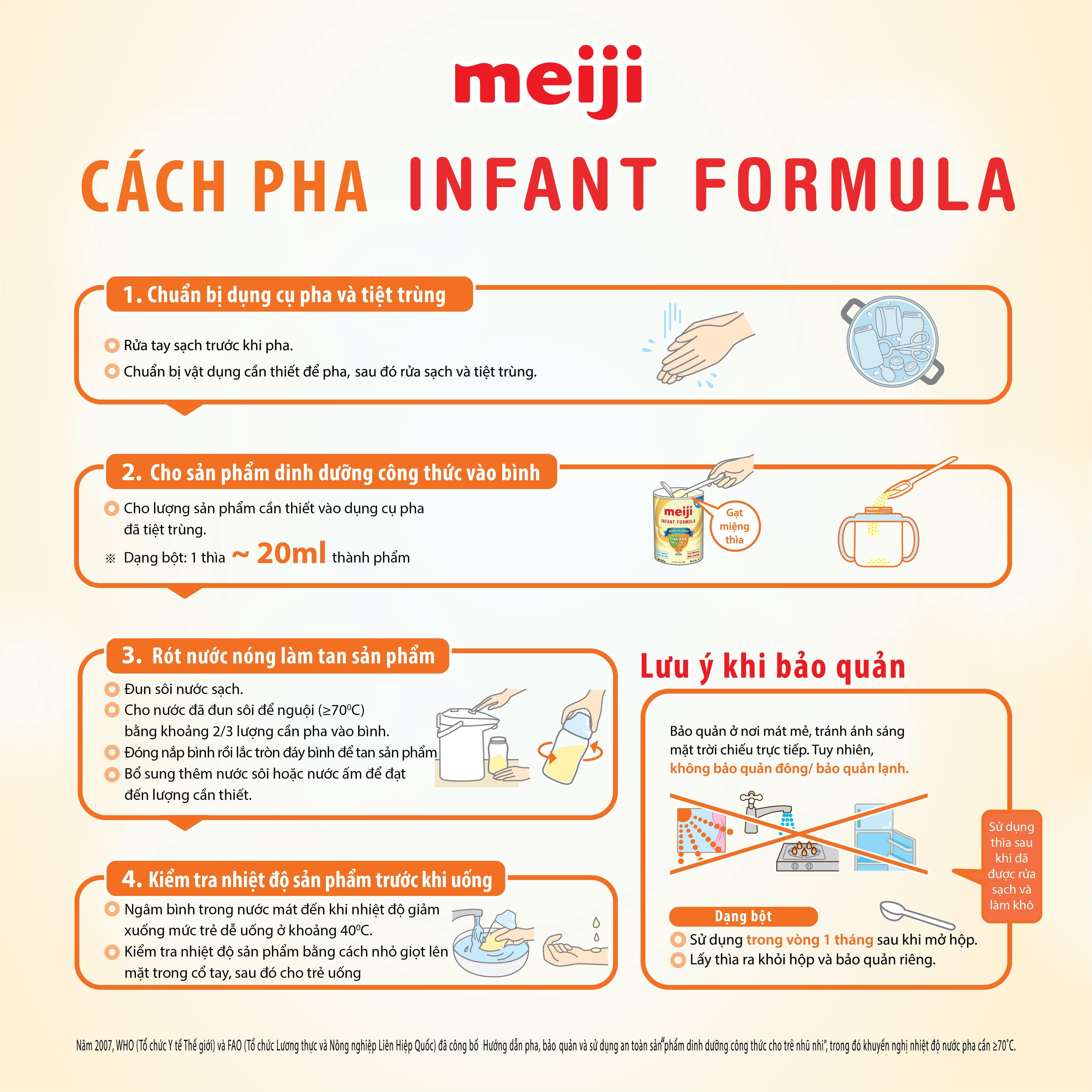 Sữa Meiji Infant Formula 800g (0-12 tháng)