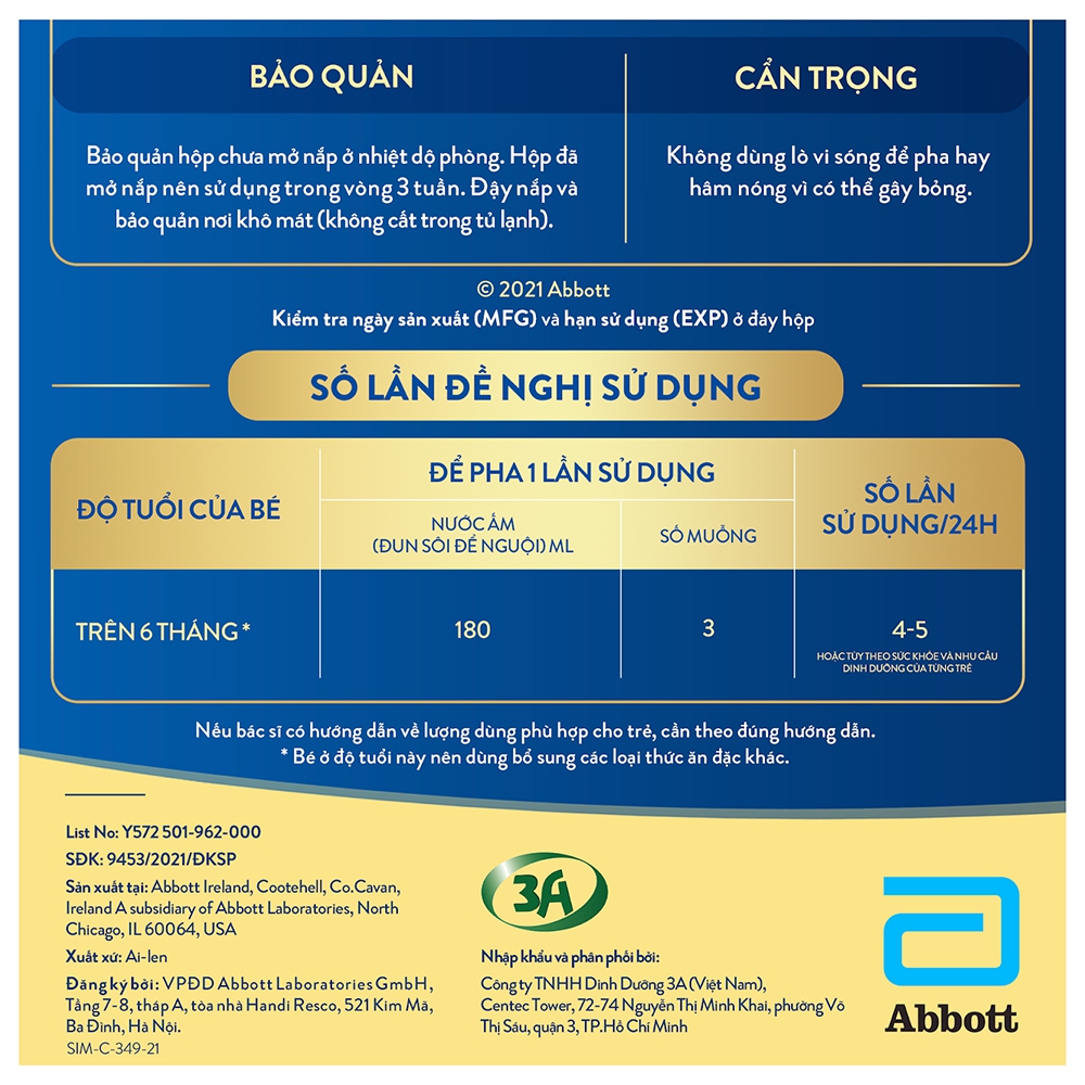 Sữa Similac 5G số 2 900g (6-12 tháng)