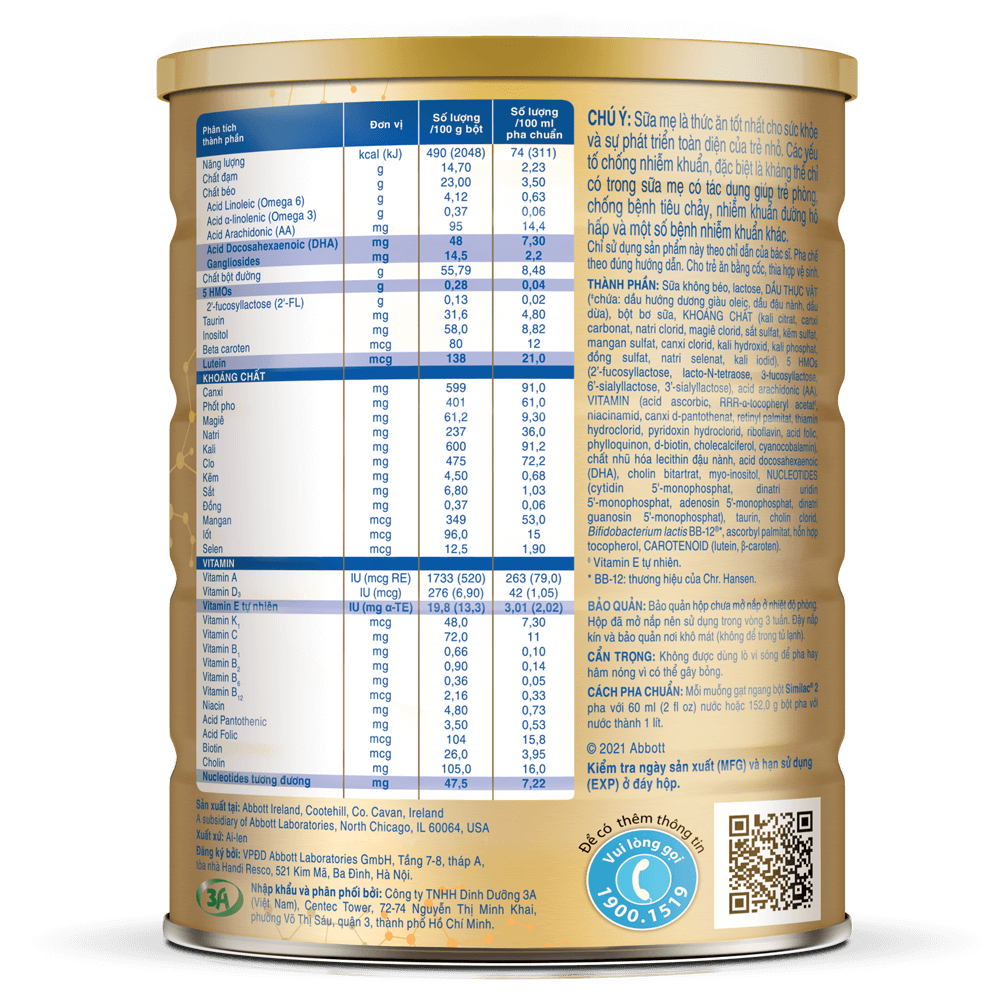 Sữa Similac 5G số 2 900g (6-12 tháng)