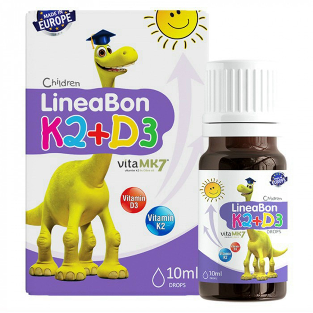 Vitamin D3 giúp tăng chiều cao cho bé Lineabon K2+D3