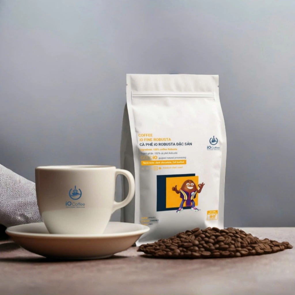iO Coffee - Cà Phê iO Robusta Đặc Sản - Sơ Chế Bán Ướt