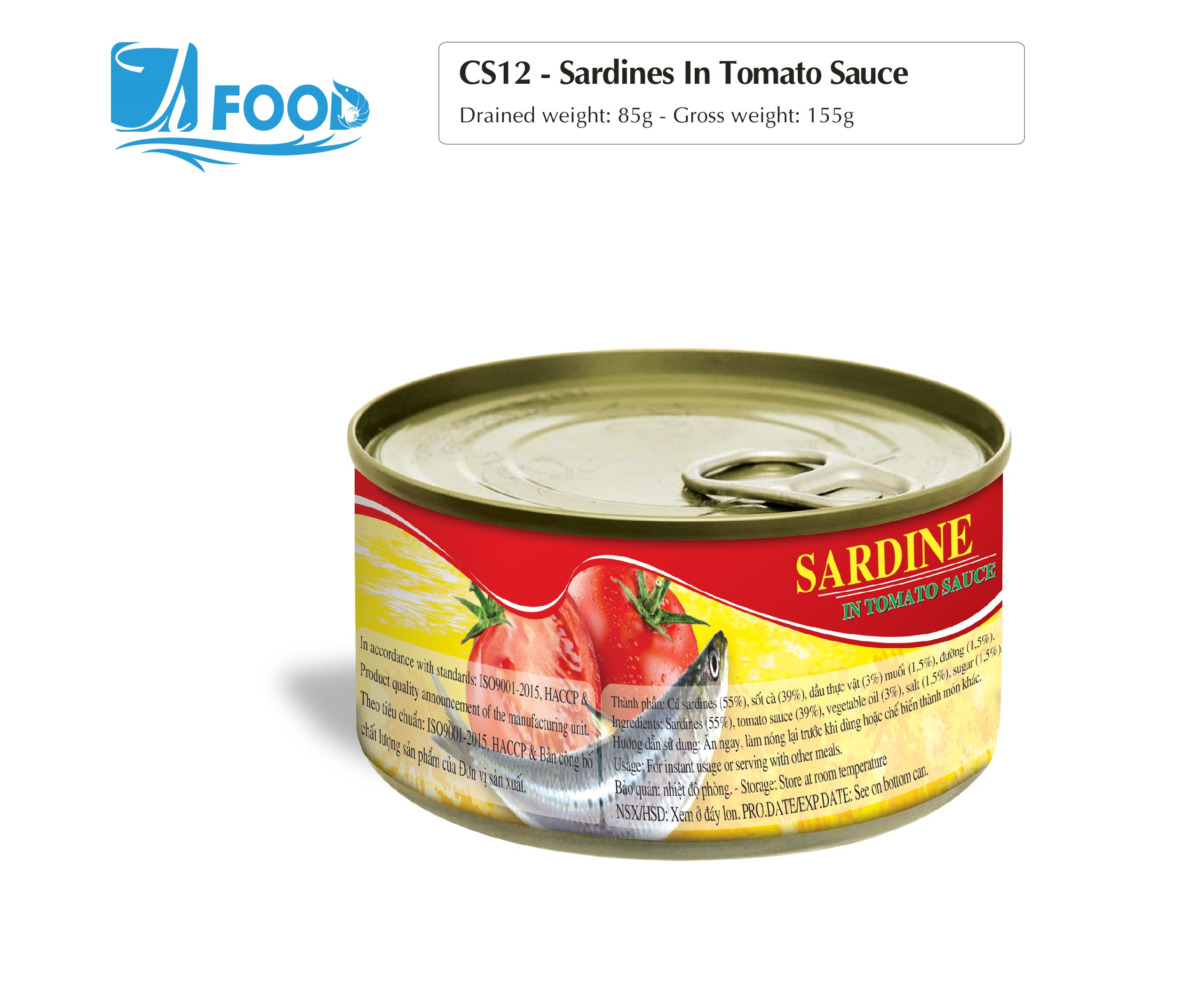 Cá Sardine sốt cà 155g