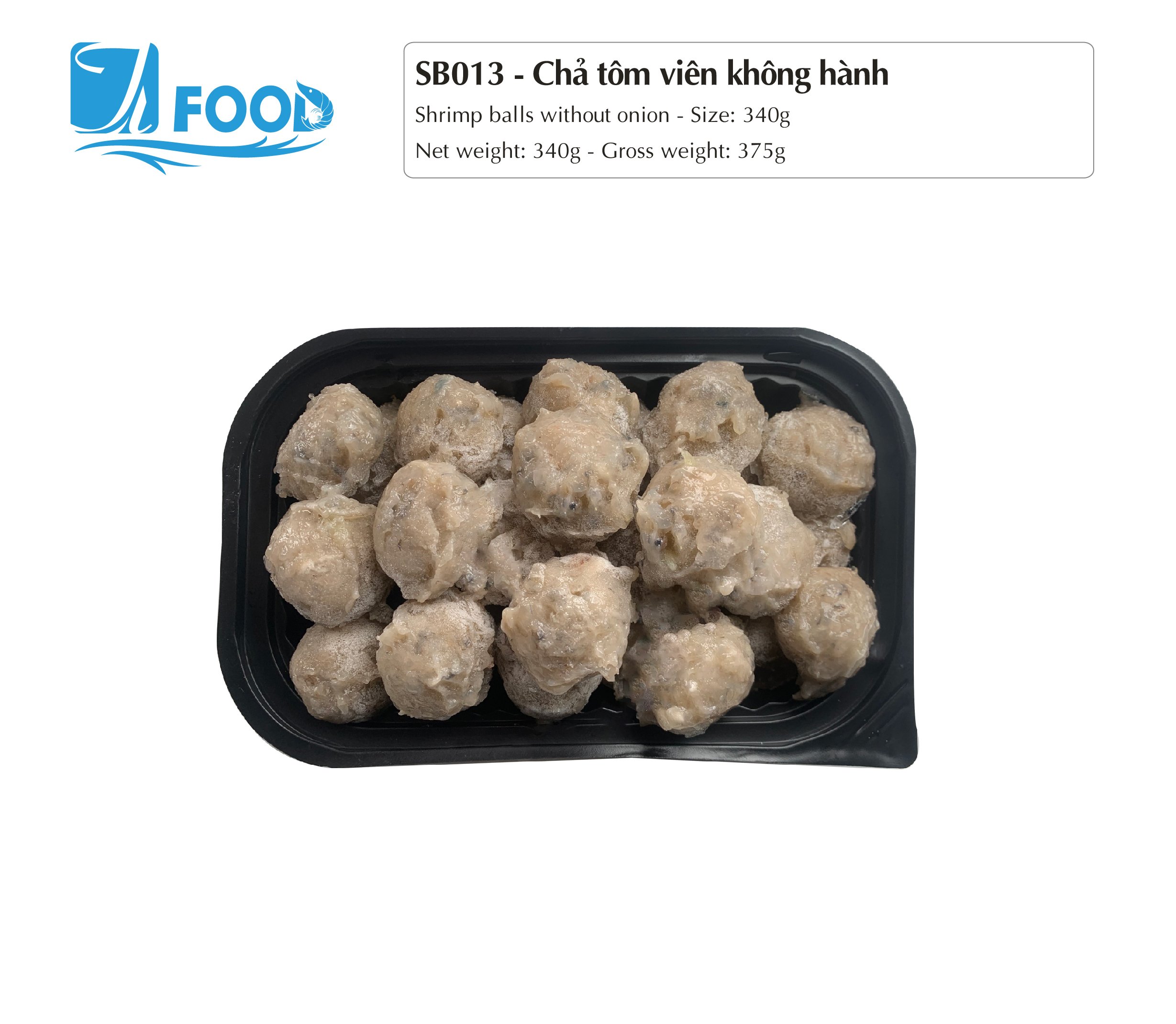 Chả tôm viên không hành 340g
