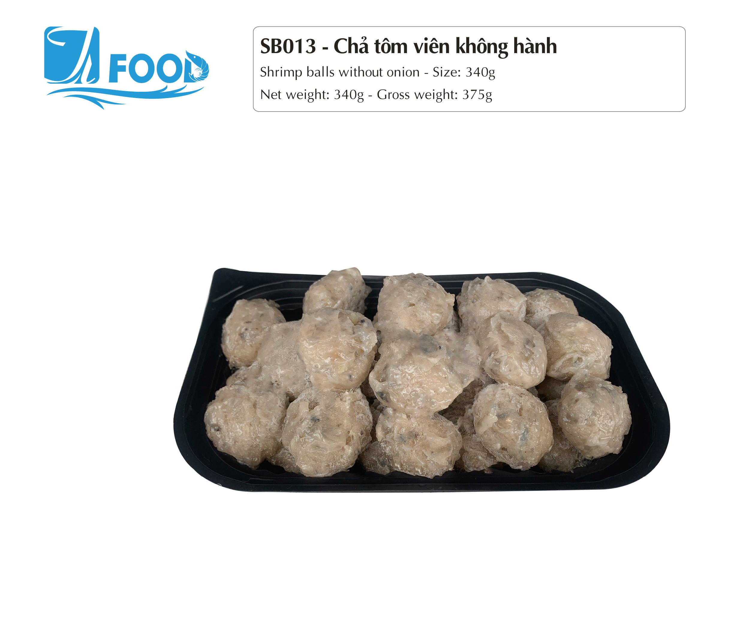 Chả tôm viên không hành 340g