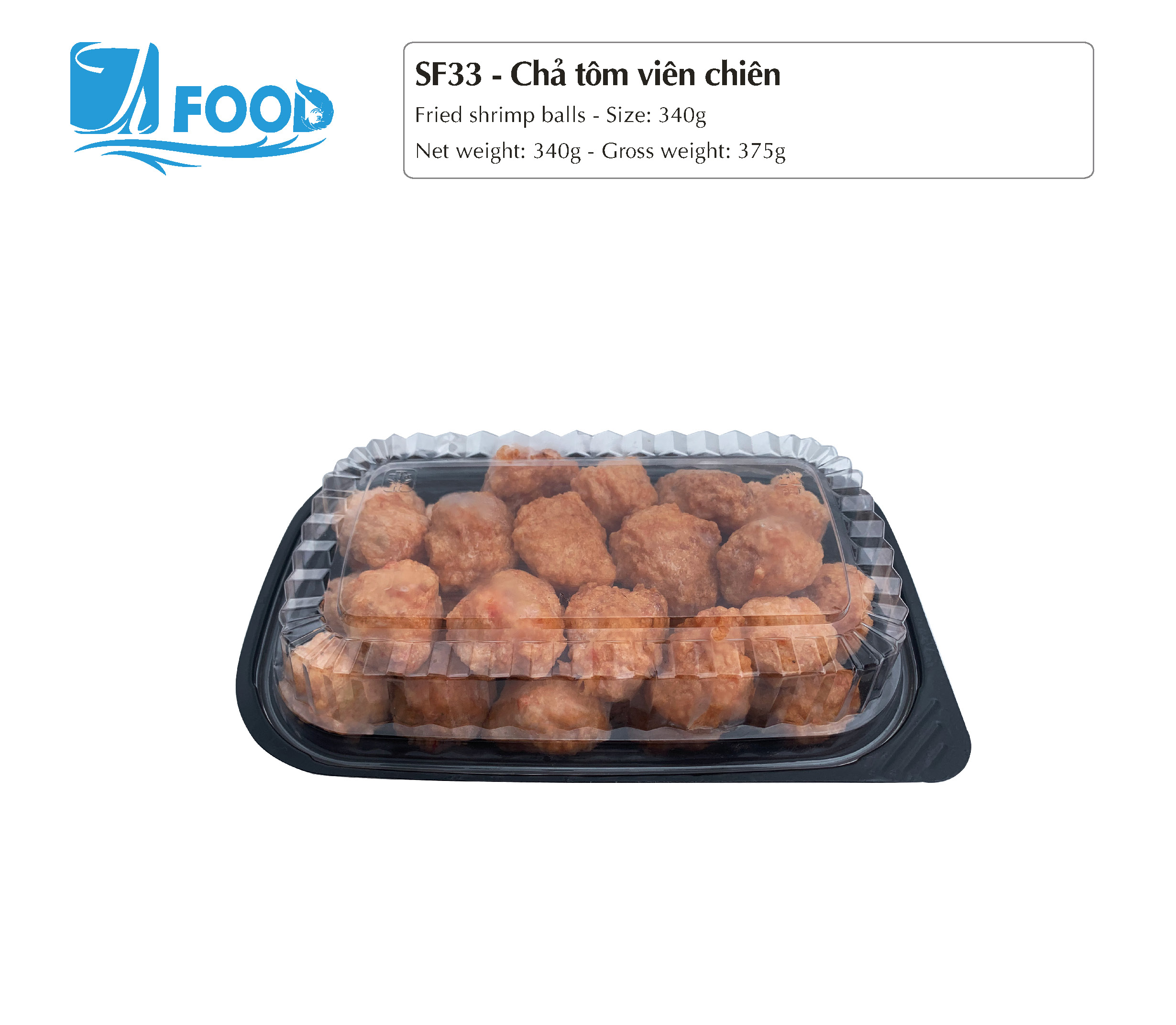 Chả tôm viên chiên 340g